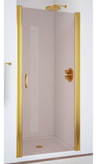 Душевая дверь Vegas-Glass EP 85 профиль золото, стекло бронза